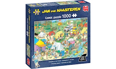 Puzzle Camping im Wald
