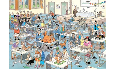 Puzzle Die Katzenshow