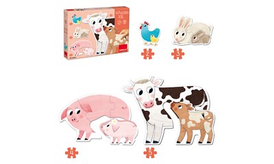 Tiermütter mit Babys Puzzles XXL