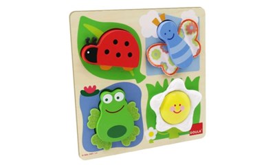 Puzzle Garten Holz/Stoff