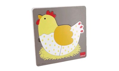 Puzzle Huhn, 3-lagig