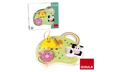 Puzzle aus Holz, Bauernhof