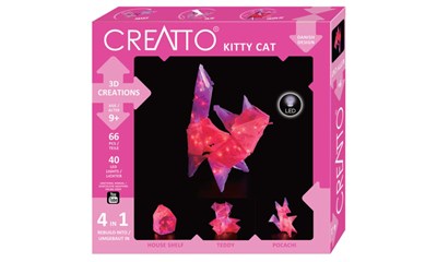 Creatto Katze / Kitty Cat, d 3D Bauset 4 in 1, 40 LED-Lichter