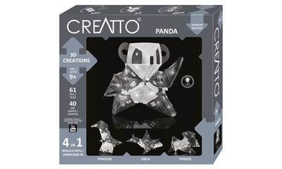 Creatto Panda, d 3D Bauset 4 in 1, 40 LED-Lichter