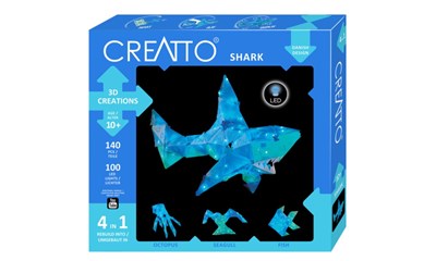 Creatto Hai / Shark, d 3D Bauset 4 in 1, 100 LED-Lichter