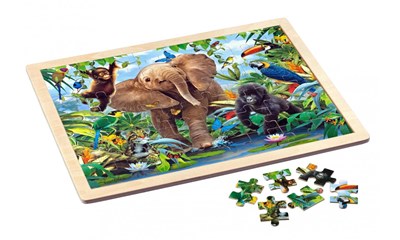 Junior Jungle, Holz-Rahmenpuzzle