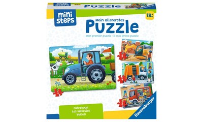 Mein allererstes Puzzle: Fahrzeuge - 4 erste Puzzles        D/F/I