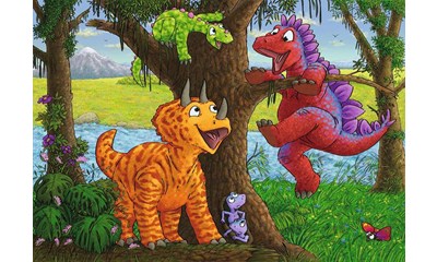 Spielende Dinos