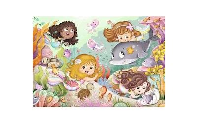 Kleine Feen und Meerjungfrauen