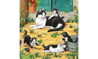 Süsse Katzen und Hunde