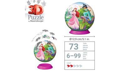 3D Puzzle Ball: Disney Princess