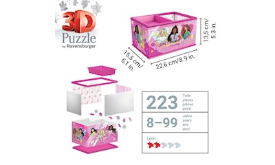 3D Puzzle: Aufbewahrungsbox Barbie
