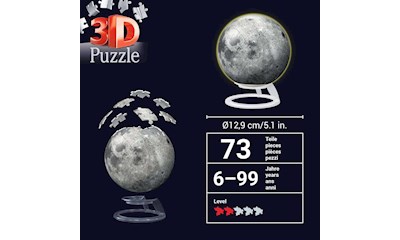3D Puzzle Ball: Der Mond - Glow-in-the-Dark