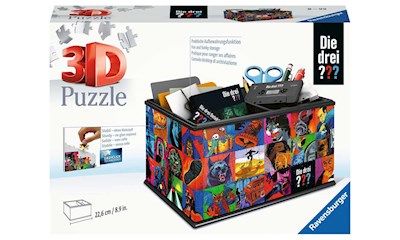 3D Puzzle: Aufbewahrungsbox Die drei ???