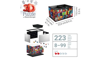 3D Puzzle: Aufbewahrungsbox Die drei ???