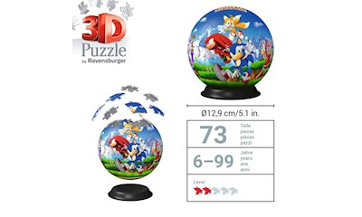 3D Puzzle Ball: Sonic