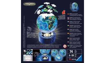 Erde im Nachtdesign, Nachtlicht