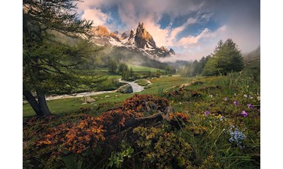 Malerische Stimmung im Vallée de la Clarée, Französischen Alpen