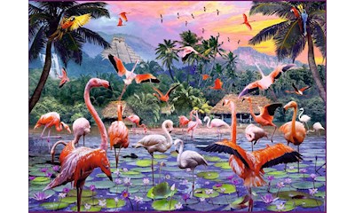 Pinke Flamingos