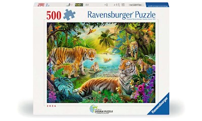Tiger Family in the Oasis 500p