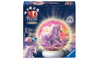 Puzzle-Ball Nachtl. Pferde am Strand 72p