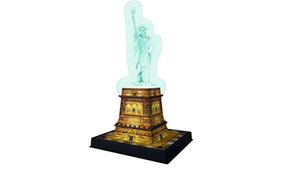 Freiheitsstatue mit Licht