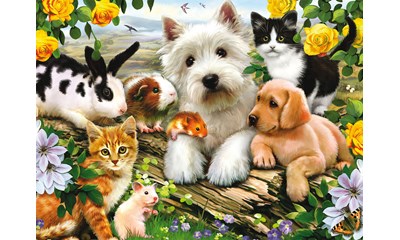 Fröhliche Tierfreundschaft