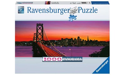 San Francisco, Oakland Bay Bridge bei Nacht