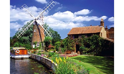 Malerische Windmühle