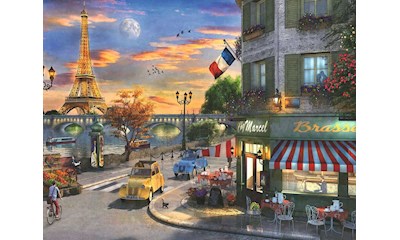 Romantische Abendstunde in Paris