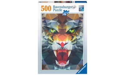 Löwe aus Polygonen