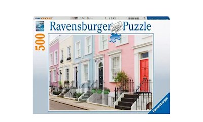 Bunte Stadthäuser in London