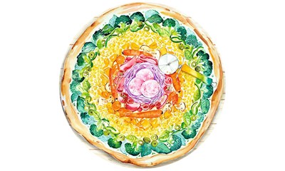 Circle of Colors Pizza