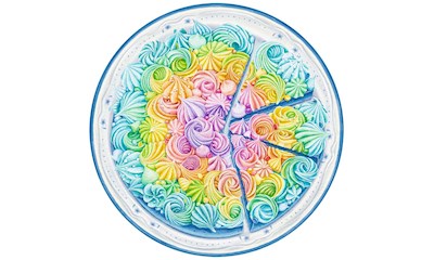 Circle of Colors Rainbow Cake