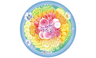 Circle of Colors Poke Bowl
