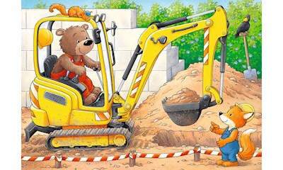 Tiere auf der Baustelle