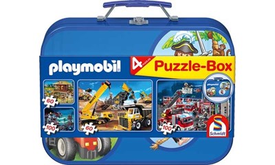 Set Playmobil- Puzzle-Box - im Metallkoffer