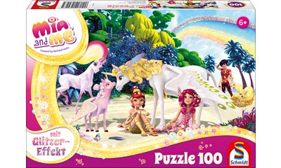 Mia & Me: Am Strand, Glitzerpuzzle