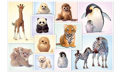 Tierkinder der Wildnis