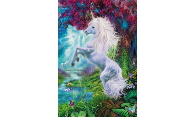 Einhorn im verzauberten Garten