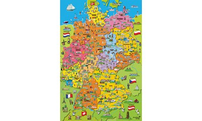 Deutschlandkarte mit Bildern 