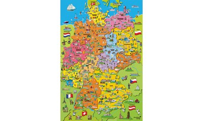Deutschlandkarte mit Bildern