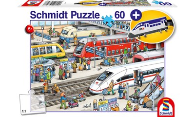 Am Bahnhof 60 Teile (inkl. Kofferanhänger Schnellzug)