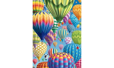 Bunte Ballone im Himmel