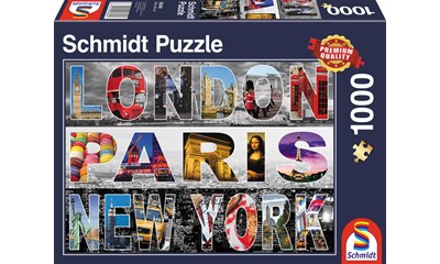 London, Paris, New York 1000 Teile