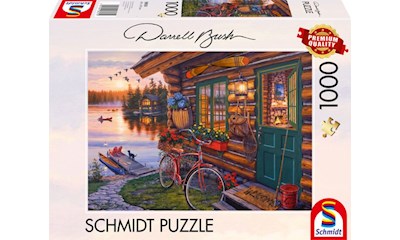Seehütte mit Fahrrad 