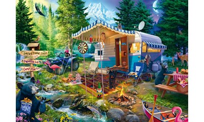 Mit dem Caravan in den Bergen