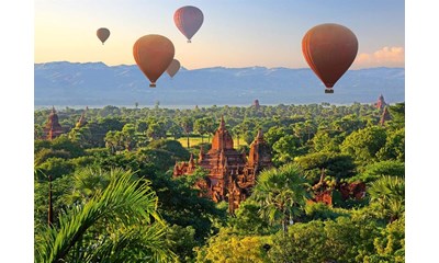 Heissluftballons Mandalay Myanmar