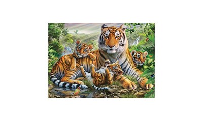 Tiger und Welpen