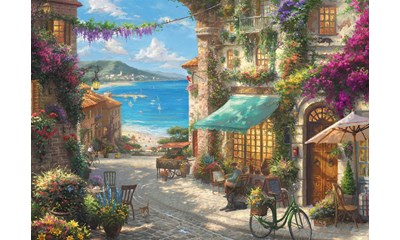 Café an der italienischen Riviera